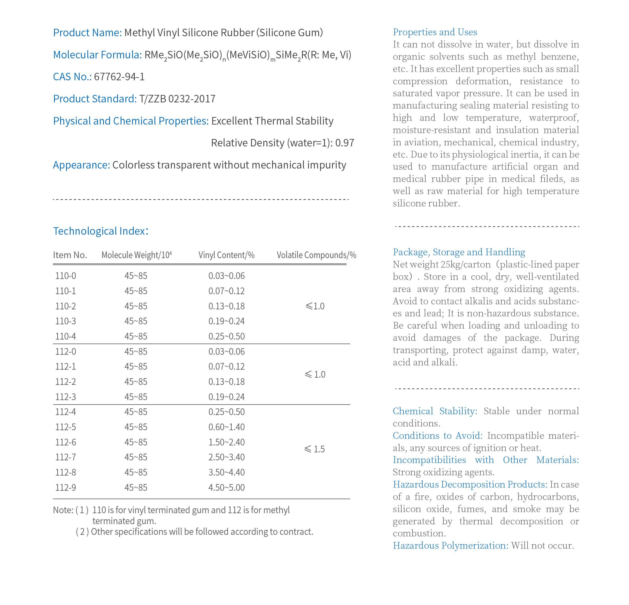 甲基乙烯基硅橡膠-Methyl Vinyl Silicone Rubber (Silicone Gum).png 甲基乙烯基硅橡膠-Methyl Vinyl Silicone Rubber (Silicone Gum).png